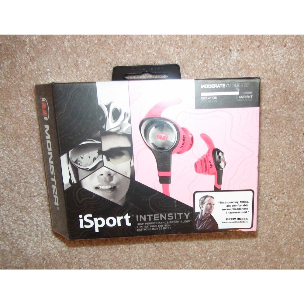 Monster iSport Intensity Pink In-Ear Earphones